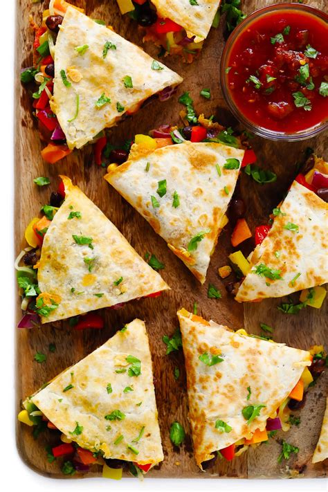 Spread it on the outisde of the tortilla for a fiesta for flavor and crunch. Easy Veggie Quesadillas Recipe | Gimme Some Oven