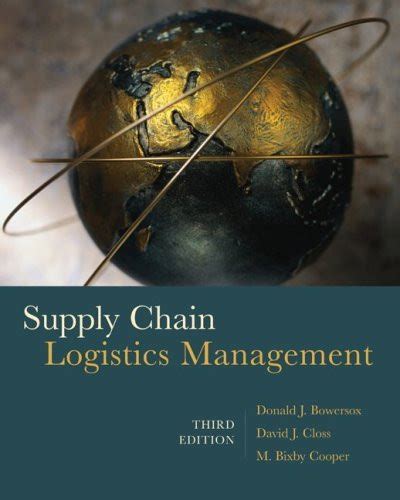 Supply Chain Logistics Management By Donald Bowersox Isbn 9780078024054