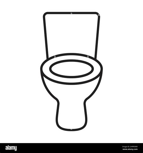 toilet bowl icon vector for graphic design logo website social media mobile app ui