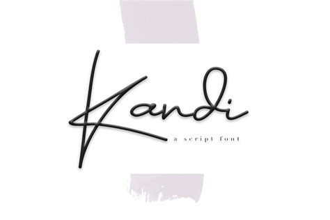 Customize smoothing, color and more. Kandi - A Handwritten Signature Font (117676) | Regular ...