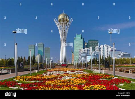 Kazakhstan Astana City New Administrative City Nurzhol Avenue And
