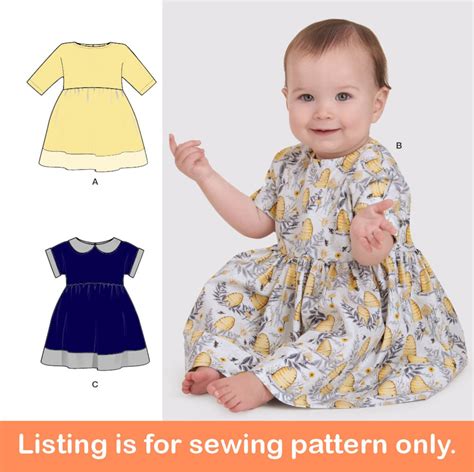 Baby Sewing Pattern Sew Girls Clothes Infant Clothing Etsy