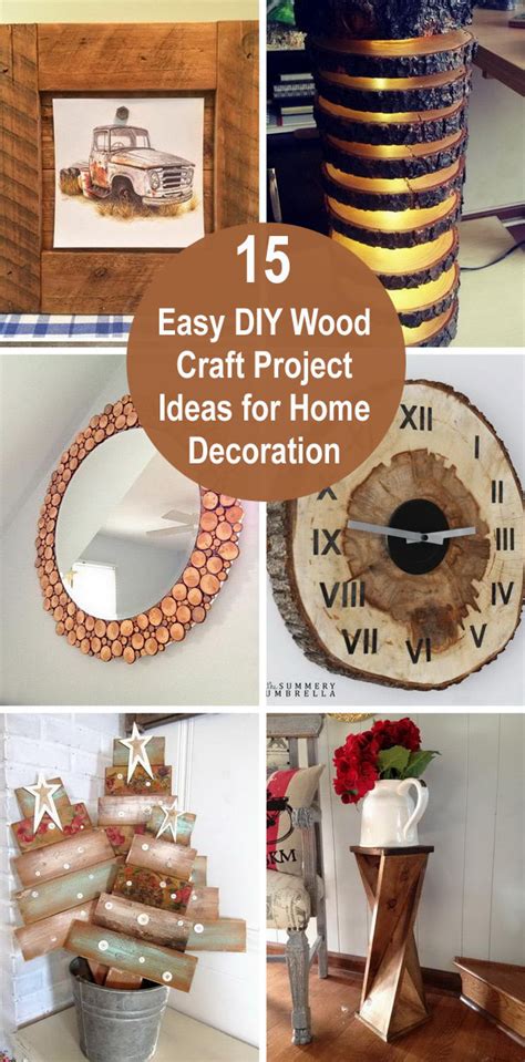 15 Easy Diy Wood Craft Project Ideas For Home Decoration Styletic