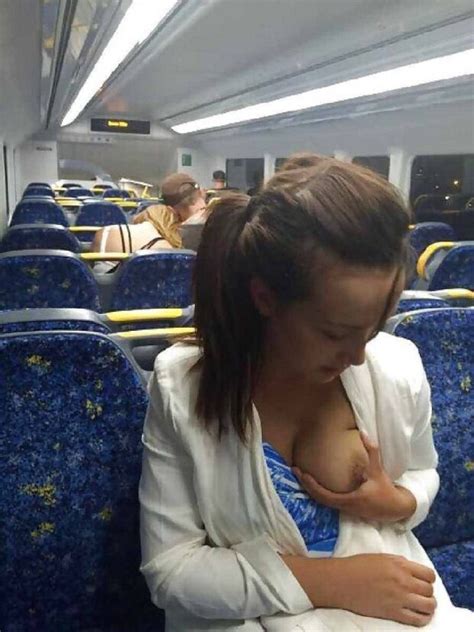 Squeezing And Checking Her Boob On The Train Bigkuntry