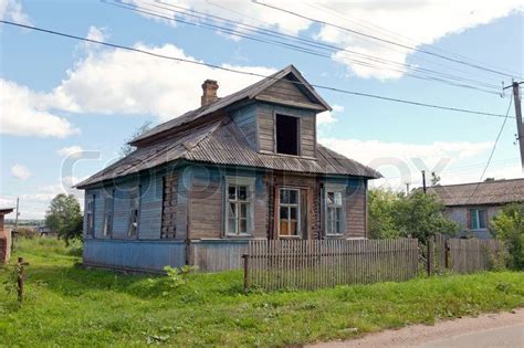 Old Wooden House In Russian Village Stock Photo Colourbox Russie