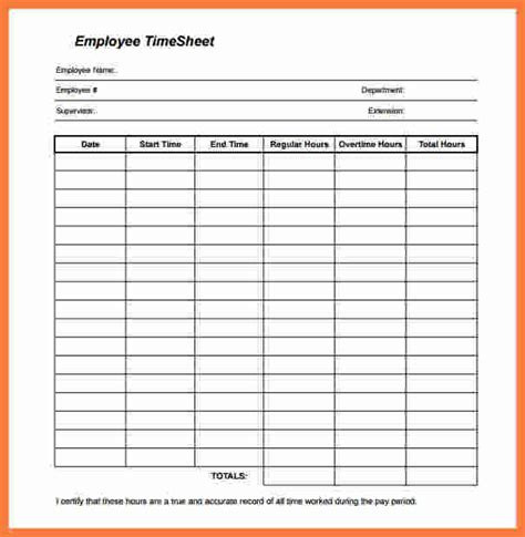 You can use these free time log templates to track your progress. 4+ employee time sheet - Marital Settlements Information