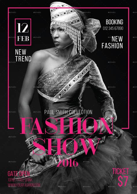 Fashion Show Flyer Fashion Show Poster Fashion Poster Design