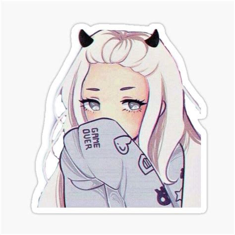 Anime Sticker For Sale By Lowqualityjas Redbubble