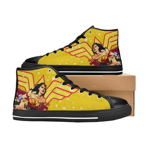 Wonder Woman Shoes Sneaker Wonder Woman Birthday Ts Etsy
