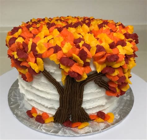 Fall Leaves Cake 🍁 Cake Birthday Cake Cake Decorating