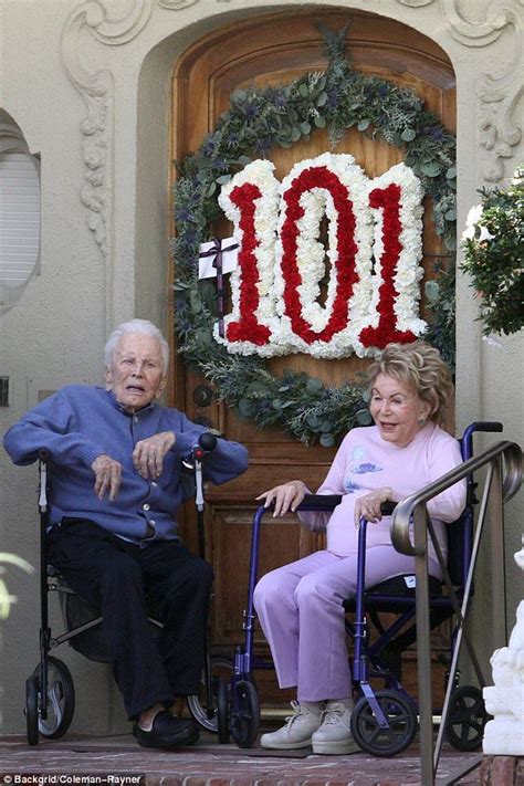 Kirk Douglas Marks 101st Birthday With Wife Anne 98 Kirk Douglas
