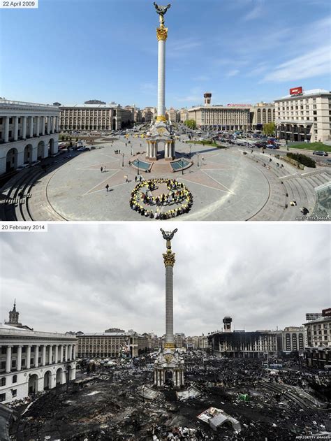 Ukraine Crisis Before And After Images Bbc News