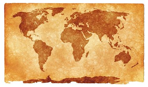 World Grunge Map Sepia Grunge Textured World Map On Vint Flickr