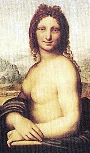 Wearing Nothing But A Smile Painting Of A Topless Mona Lisa Is
