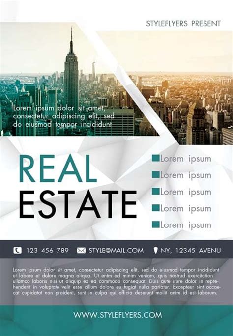 End of the year flyer bundle. Free Real Estate Agency Flyer Template - Download Flyer ...