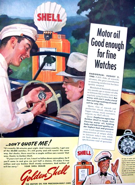 Shell Motor Oil Advertisement Life Magazine Print Advertising Old