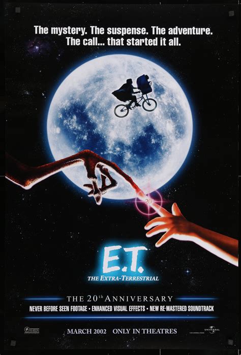 Et The Extra Terrestrial 1982 Original Movie Poster Art Of The