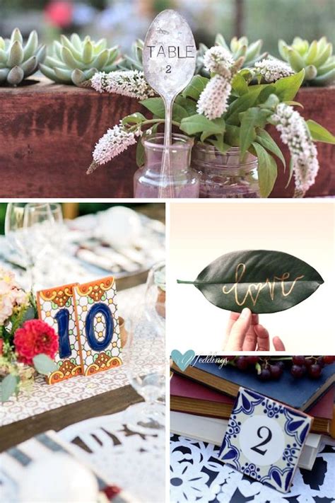 Though they serve a practical purpose, they still work into the balance of your table display. 51 Unique Table Number Ideas for Wedding Receptions (and DIYs)