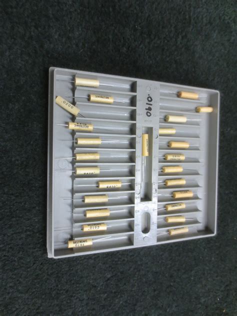 Deltronic Complete Pin Gage Set 0191 9960 With Metal Cabinets