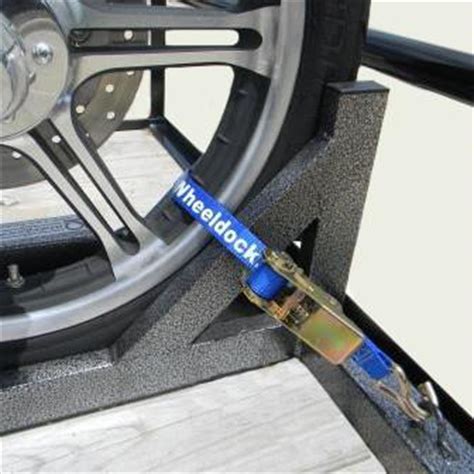 This centerstand fits 1989 to 2008 touring models with standard length shocks. Wheel Safety Strap - WheelDock