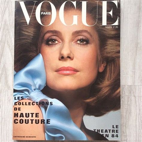 Vogue Paris March 1984 Catherinedeneuve By Albertwatson Collector 💙