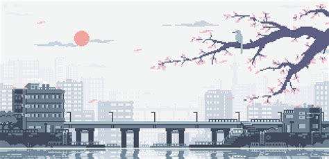 I Got Some Nice Pixel Art For You Guys Album On Imgur Anime Landscape