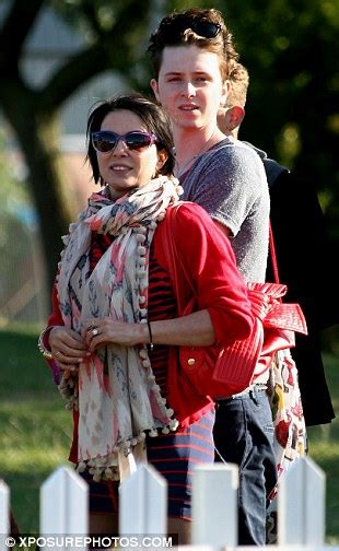 Isle Of Wight 2011 Sadie Frost Gives Her Son Finlay Munro A Cuddle Daily Mail Online