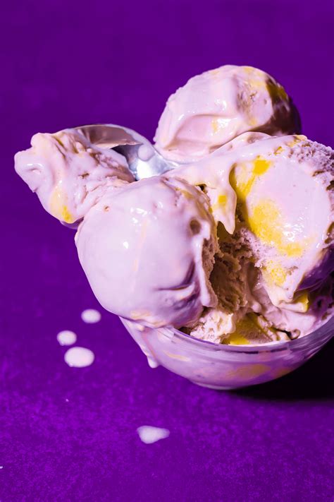 Lavender Ice Cream With Lemon Curd Swirl Kiyafries