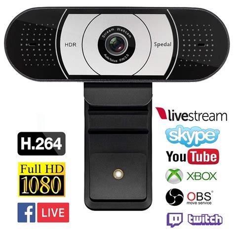 Spedal Streaming 1080p Webcam Gaming Live Usb Camera Compatible With