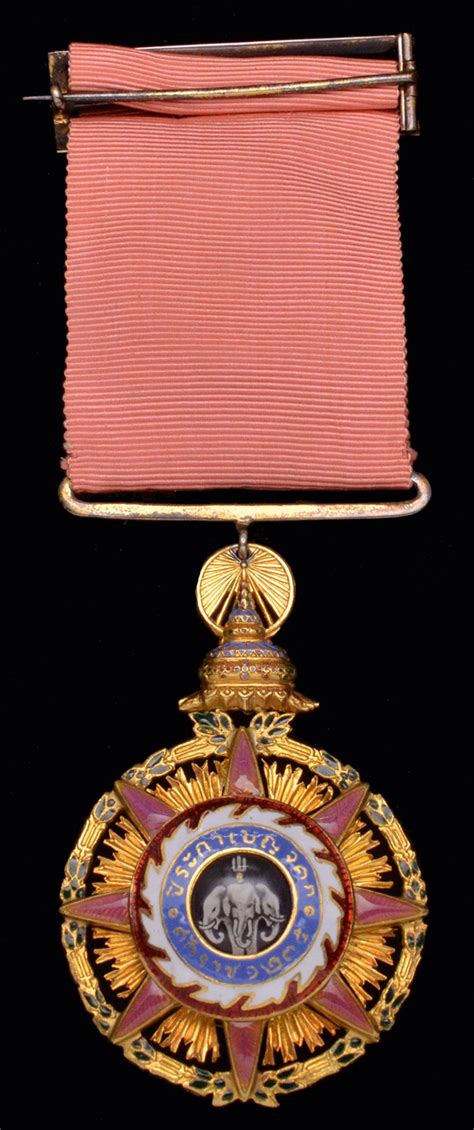 thailand the most illustrious order of chula chom klao third class revers royal