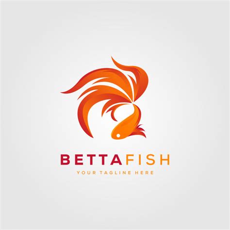 At logolynx.com find thousands of logos categorized into thousands of categories. Betta fish fire modern logo illustration design | Premium ...
