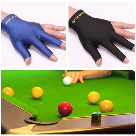 Pieces Left Hand Three Finger Gloves Snooker Billiard Cue Glove
