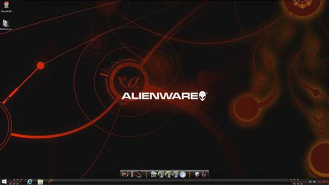 Alienware Red Skin Theme For Windows 7810 Youtube
