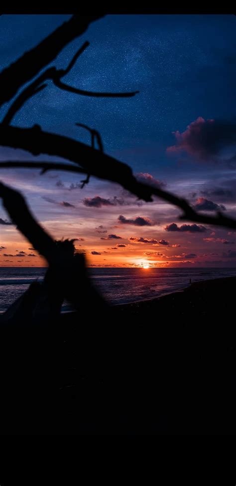 Sunset Alam Laut Pantai Pemandangan Sunrise Hd Phone Wallpaper