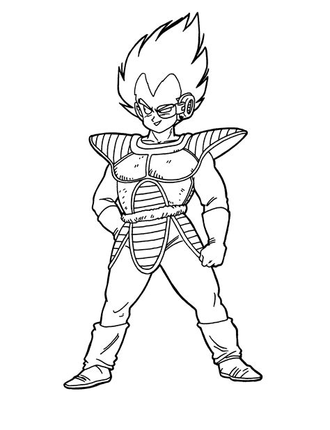 Free Printable Dragon Ball Z Coloring Pages For Kids Free Printable