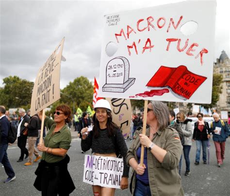 France Workers Protest Macrons Labor Reforms Multimedia Telesur English