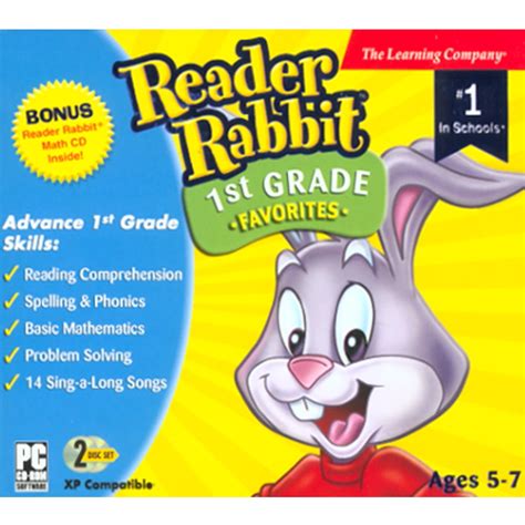 Reader Rabbit 1st Grade Favorites With Reader Rabbit Math Xsdp 32258