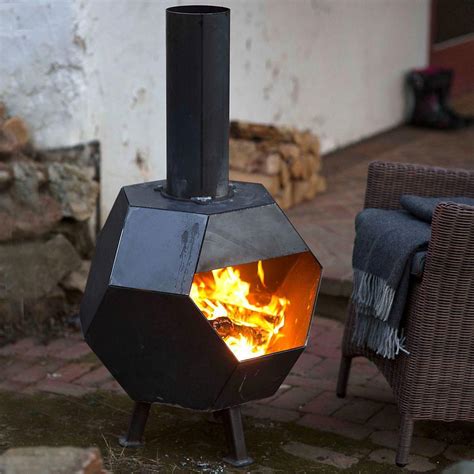 Be sure it is leveled so it does not tip over. Prism Steel Chiminea #outdoordesign | Chiminea, Fire pit ...
