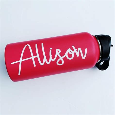 Sticker For Hydro Flask Name Decal For Hydro Flask Name Etsy