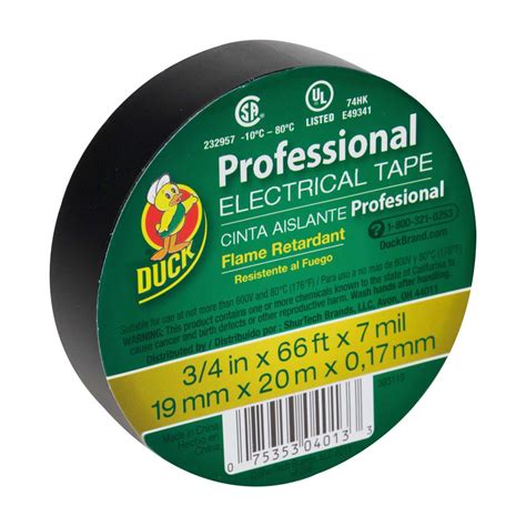 Professional Electrical Tape 75 In X 66 Ft Duck Brand