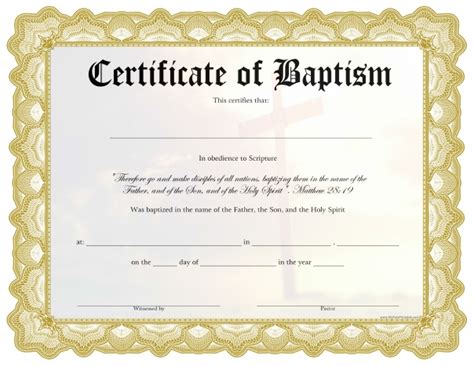 Baptism is a worldwide confession, and it is especially popular in america. Free Printable - MyFreePrintable.com