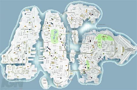 Map Of Liberty City Gta Iv Imaginarymaps