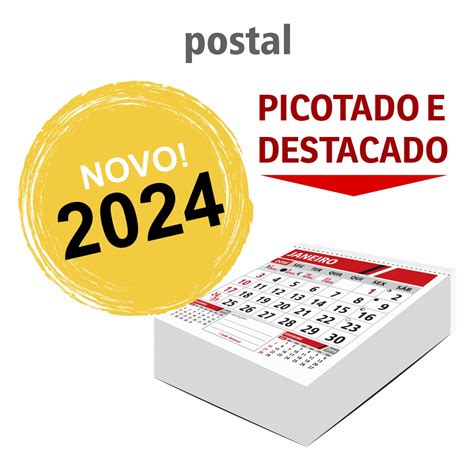 Calendários E Folhinhas 2024 Blocos De Calendário Para Postal 80x80mm
