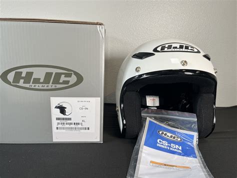 Hjc Cs 5n White Open Face Motorcycle Helmet X Large Open Box Ebay