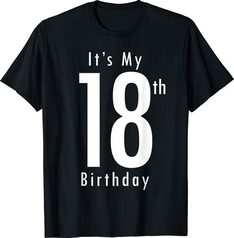 Its My 18th Birthday 18th Birthday 18 Year Old Birthday T