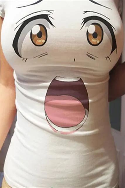 Hohe Qualit T Anime Kawaii Frauen Sexy Br Ste Club M Dchen T Shirt