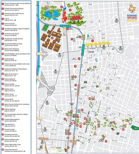 Mapa Del Centro De Medellin Feliz Día De Cumpleaños Mapas Mapa Ciudad