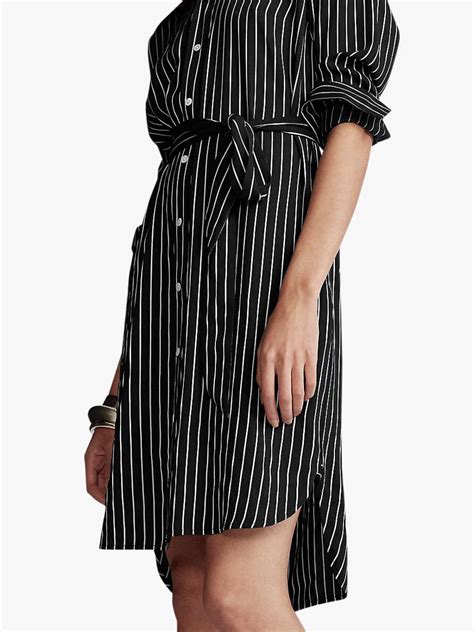 Polo Ralph Lauren Stripe Shirt Dress Polo Blackwhite