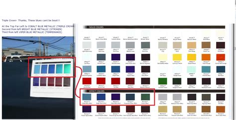 Nason Single Stage Paint Color Chart Paint Color Ideas