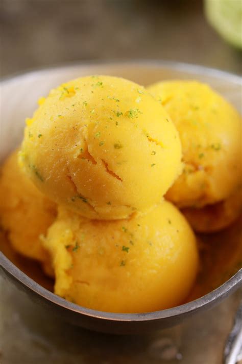 The short answer is yes, cats can eat mangoes. Mango and Lime Frozen Yogurt in 5 Minutes (No Machine ...